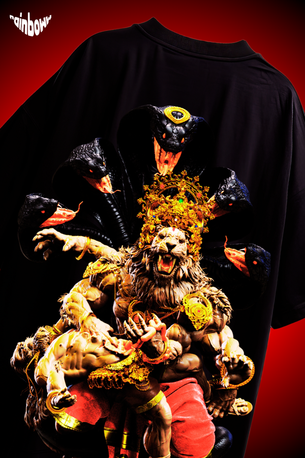 Wrath of Narasimha Oversized T-Shirt