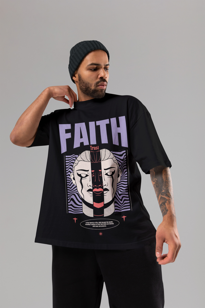 Rainboww's FaithFusion Oversized T-Shirt - Rainboww