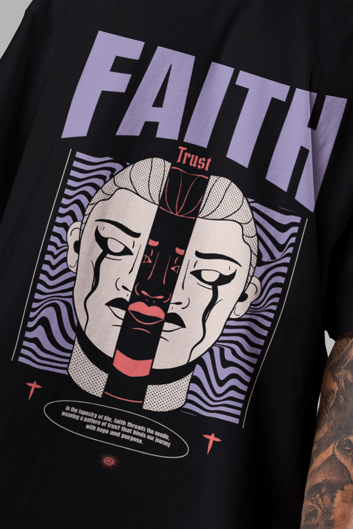 Rainboww's FaithFusion Oversized T-Shirt - Rainboww