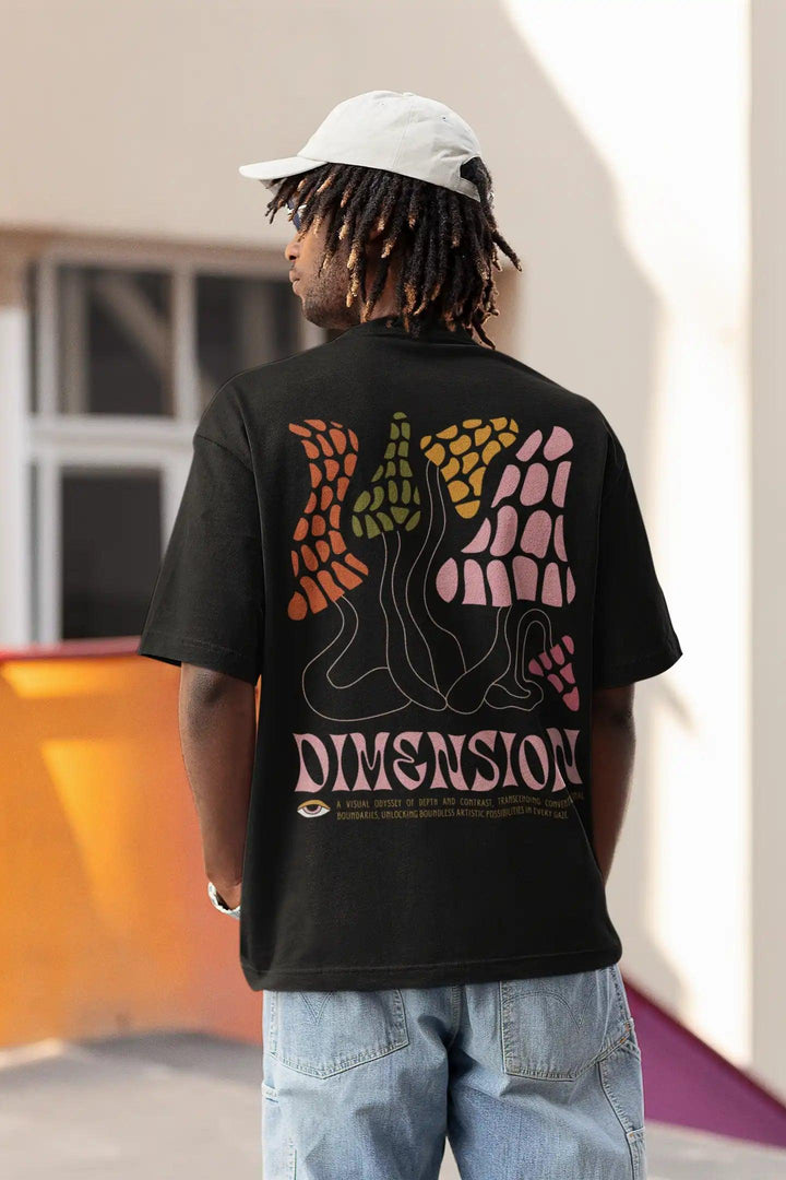 Dimension Oversized Unisex T-Shirt - Rainboww