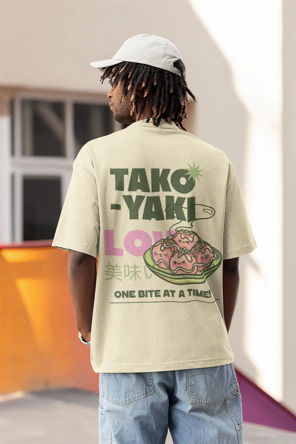 Takoyaki Dish Oversized Unisex T-Shirt - Rainboww