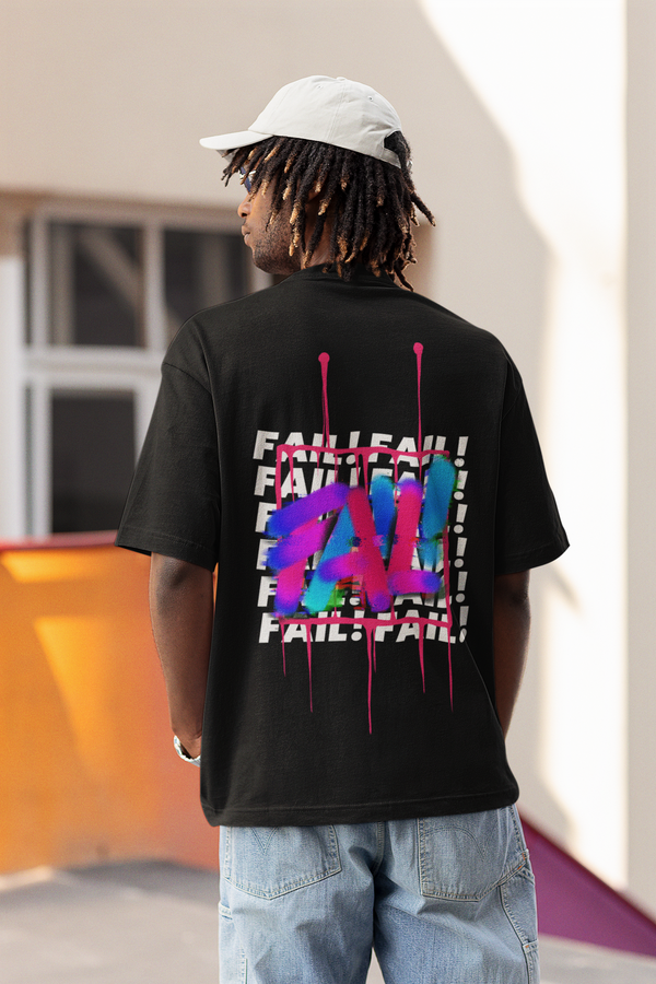 Rainboww Fail Oversized T-Shirt - Rainboww