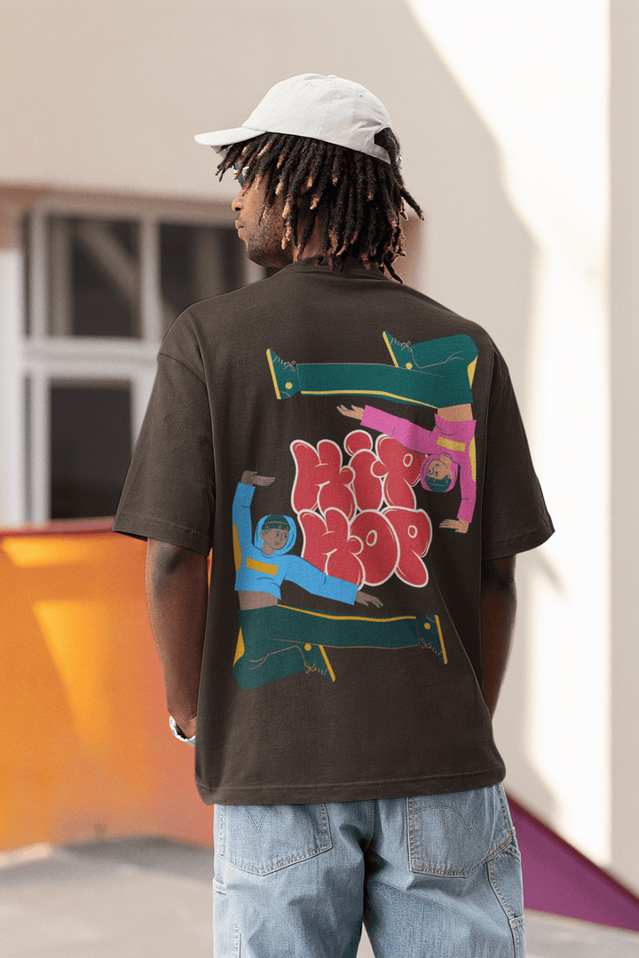 Hip Hop Theme Oversized Unisex T-shirt Design - Rainboww
