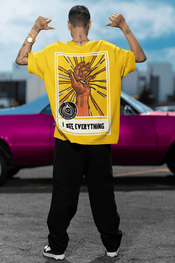 I See Everything Unisex Oversized T-Shirt - Rainboww