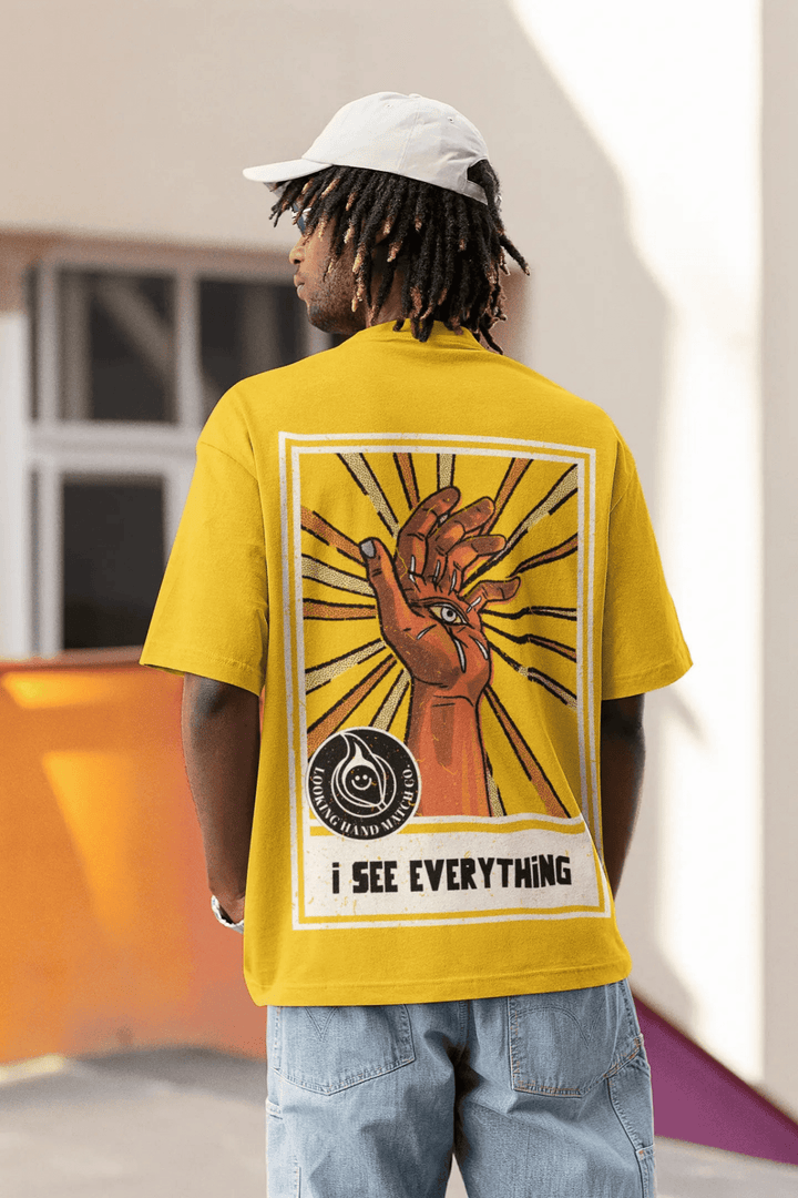 I See Everything Unisex Oversized T-Shirt - Rainboww