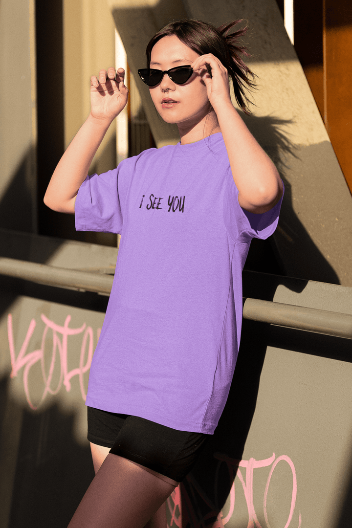 I See You Oversized Unisex T-Shirt - Rainboww