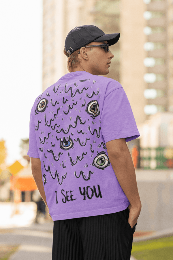 I See You Oversized Unisex T-Shirt - Rainboww