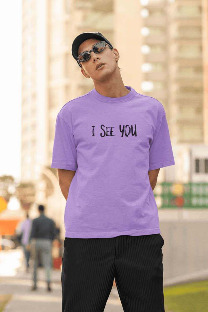 I See You Oversized Unisex T-Shirt - Rainboww