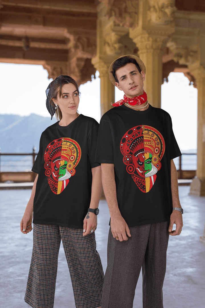 Theyyam Oversized Tshirt – Kathakali Theyyam Fusions - Rainboww