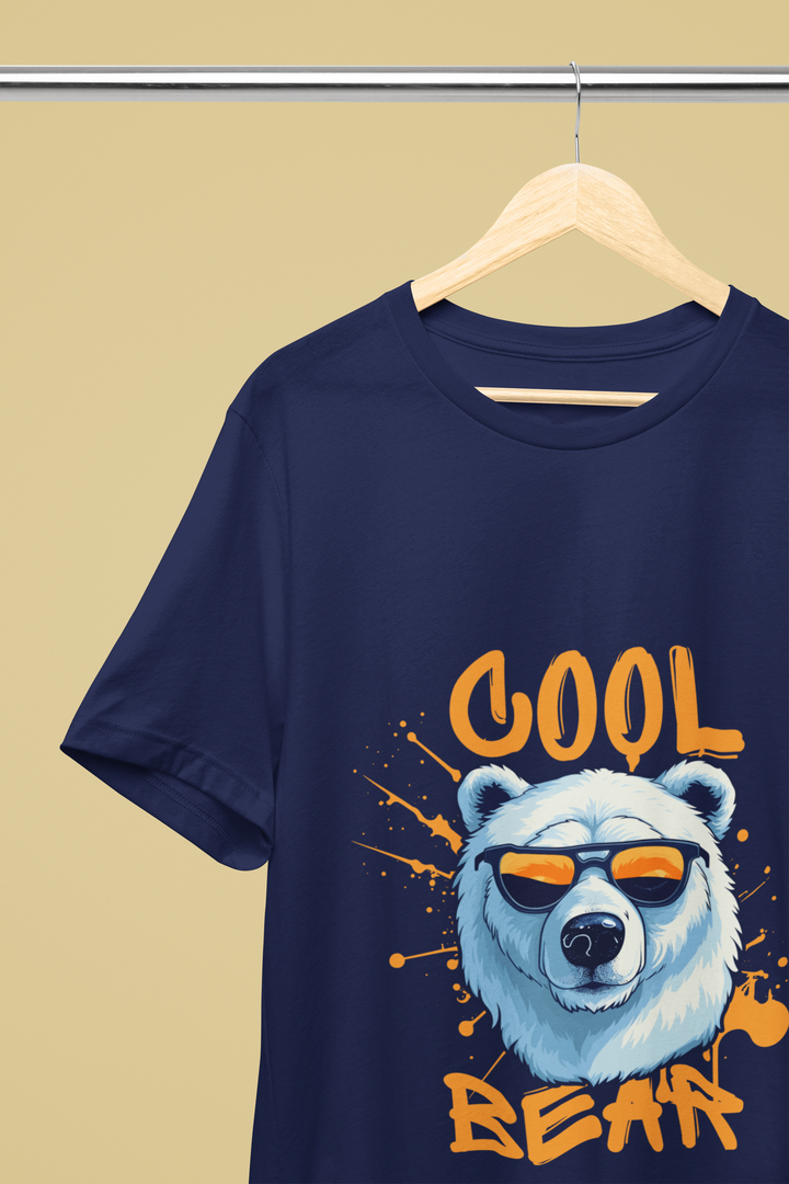 Rainboww Orange Blue Bear Oversized Unisex T-Shirt - Rainboww
