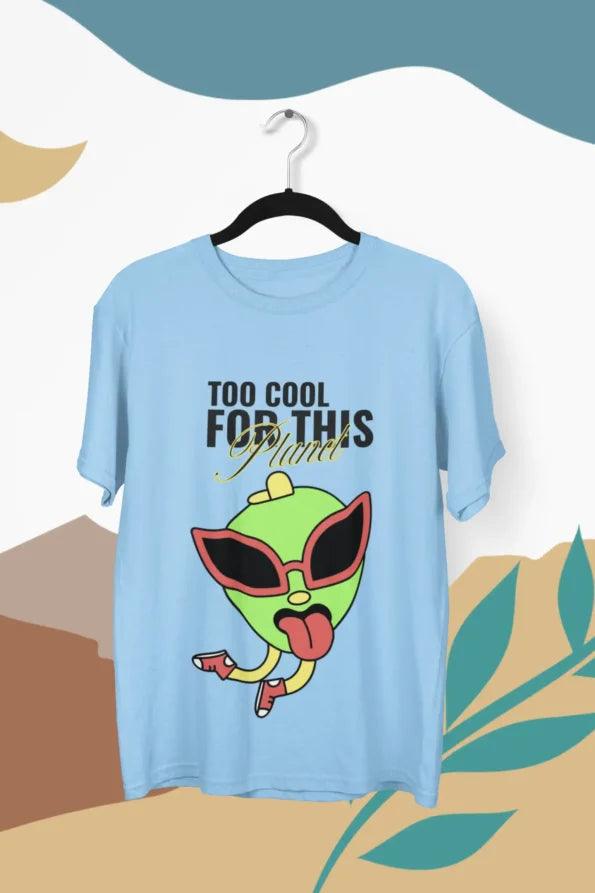 Too Cool For This Planet Unisex Oversized T-Shirt - Rainboww