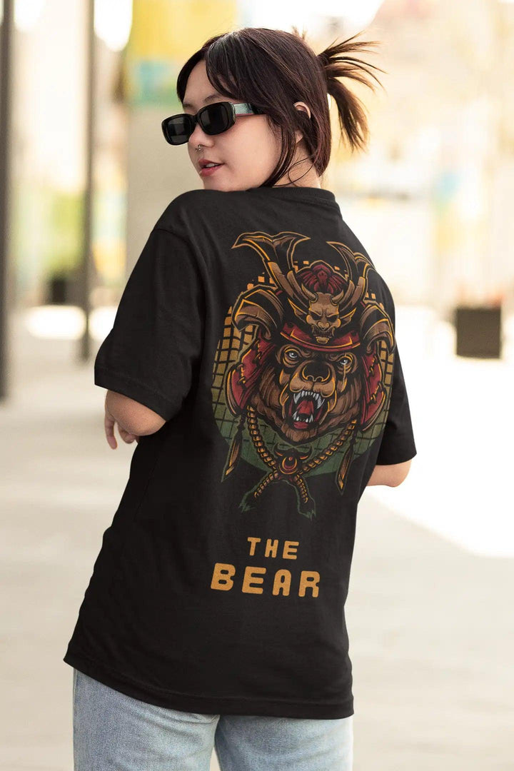 The Bear Unisex Oversized T-Shirt - Rainboww