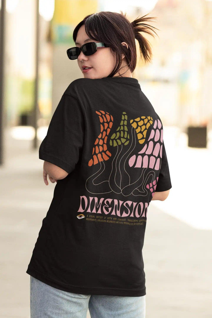 Dimension Oversized Unisex T-Shirt - Rainboww