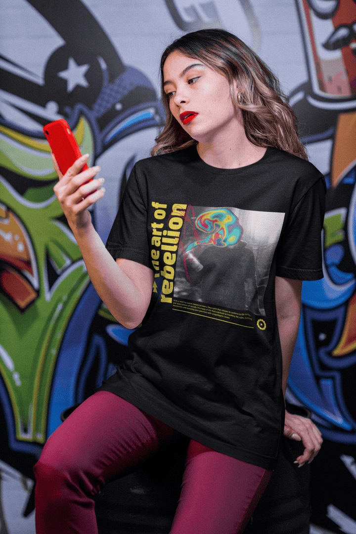 The Art of Rebellion Unisex Oversized T-Shirt - Rainboww